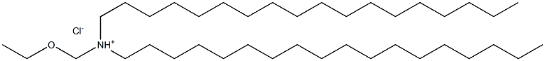 ETHOXYMETHYLDISTEARYLAMMONIUMCHLORIDE 化学構造式