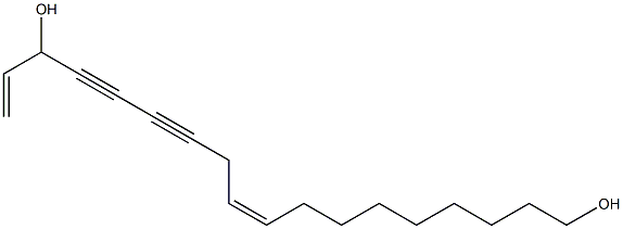 CIS-9,17-OCTADECADIENE-12,14-DIYNE-1,16-DIOL 结构式