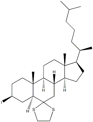 3BETA-IODO-6,6-ETHYLENE-DITHIO-5ALPHA-CHOLESTANE|