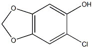 2-CHLORO-4,5-(METHYLENEDIOXY)PHENOL Structure