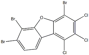 TRIBROMO-TRICHLORODIBENZOFURAN 结构式