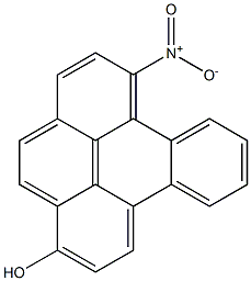 6-HYDROXY-1-NITROBENZO(E)PYRENE,,结构式