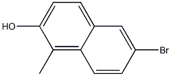 1-METHYL-6-BROMO-2-NAPHTHOL Struktur