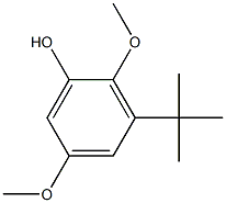 2,5-DIMETHOXY-3-TERT-BUTYLPHENOL 化学構造式