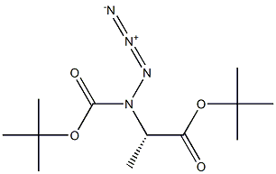 N-TERT-BUTYLOXYCARBONYL-AZIDOALANINE,TERT-BUTYLESTER Structure