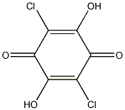 2,5-DICHLORO-3,6-DIHYDROXY-PARA-BENZOQUINONE 结构式