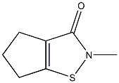 3,4,5,6-TETRAHYDRO-2-METHYL-2H-CYCLOPENTA(D)-1,2-THIAZOL-3-ONE 化学構造式