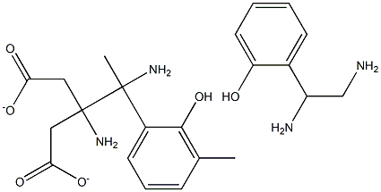 DIMETHYLDI(2-HYDROXYPHENYLETHYLENE)DIAMINEDIACETATE 结构式