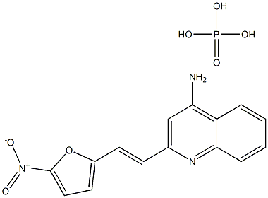 2-(5-NITRO-2-FURYLVINYL)-4-AMINO-QUINOLINEPHOSPHATE Structure