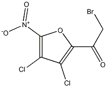 3,4-DICHLORO-5-NITRO-2-BROMOACETYLFURAN Structure