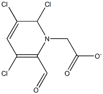 3,5,6-TRICHLORO-2-OXO-METHYL-1-PYRIDINEACETATE 结构式