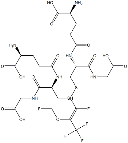 S-(2-(FLUOROMETHOXY)-1,3,3,3-TETRAFLUORO-1-PROPENYL)GLUTATHIONE Struktur