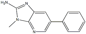 2-AMINO-3-METHYL-6-PHENYLIMIDAZO(4,5-B)PYRIDINE 化学構造式