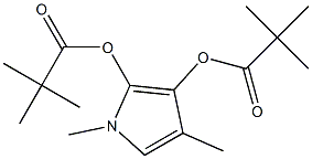 1-METHYL-2,3-BISTRIMETHYLACETOXYMETHYLPYRROLE Structure