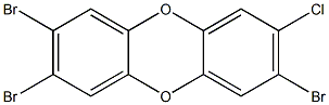 2,3,7-TRIBROMO-8-CHLORODIBENZO-PARA-DIOXIN,,结构式