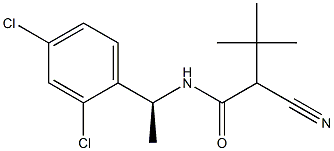 N-[(S)-1-(2,4-DICHLOROPHENYL)ETHYL]-2-CYANO-3,3-DIMETHYLBUTANAMIDE Structure