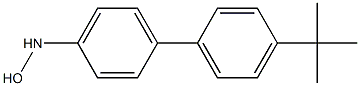 4'-TERT-BUTYL-4-HYDROXYLAMINOBIPHENYL 化学構造式