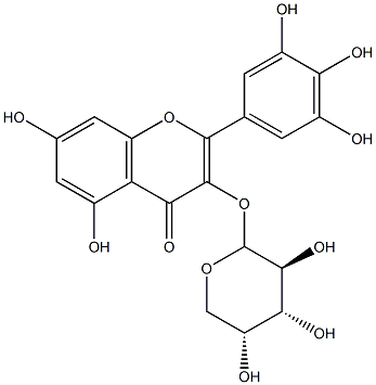 MYRICETIN3-ARABINOSIDE Struktur