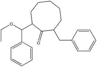 2-(ALPHA-ETHOXYBENZYL)-8-BENZYLCYCLOOCTANONE Structure