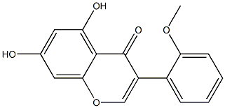 5,7-DIHYDROXY-3-(2-METHOXYPHENYL)-4H-1-BENZOPYRAN-4-ONE Struktur