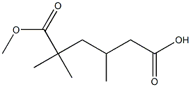 METHYL2,2,4-TRIMETHYLADIPATE Struktur