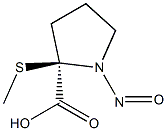 N-NITROSO-L-METHYLTHIOPROLINE Struktur