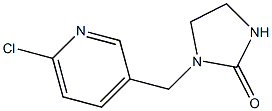 ((6-CHLORO-3-PYRIDINYL)METHYL)-2-IMADAZOLIDINONE 化学構造式