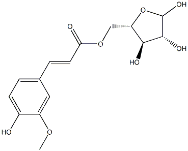 5-O-FERULOYL-L-ARABINOFURANOSE,,结构式