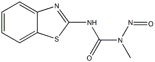 N-NITROSO-N-METHYL-N'-(2-BENZOTHIAZOLYL)UREA Structure