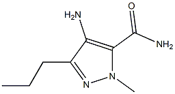 1-Methyl-3-propyl-4-aminopyrazole-5-formamide Structure