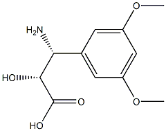 (2R,3R)-3-Amino-2-hydroxy-3-(3,5-dimethoxy-phenyl)-propanoic acid Struktur