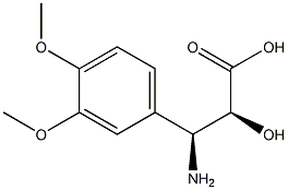 (2S,3S)-3-Amino-2-hydroxy-3-(3,4-dimethoxy-phenyl)-propanoic acid Structure