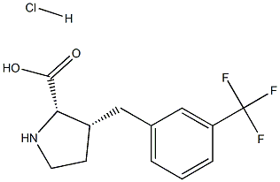 (R)-gamma-(3-trifluoromethyl-benzyl)-L-proline hydrochloride Struktur