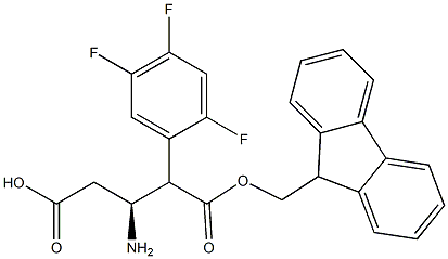 Fmoc-(S)-3-Amino-4-(2,4,5-trifluoro-phenyl)-butanoic acid Structure