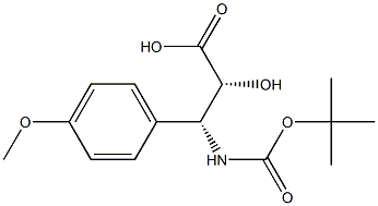 N-Boc-(2R,3R)-3-Amino-2-hydroxy-3-(4-methoxy-phenyl)-propanoic acid Structure