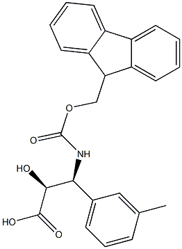 N-Fmoc-(2S,3S)-3-Amino-2-hydroxy-3-(3-methyl-phenyl)-propanoic acid Structure