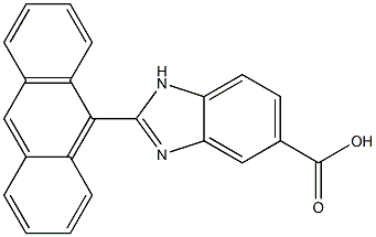 2-Anthracen-9-yl-1H-benzimidazole-5-carboxylic acid Structure