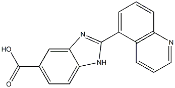 2-Quinolin-5-yl-1H-benzimidazole-5-carboxylic acid 结构式