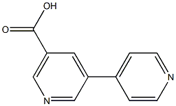 5-(Pyridin-4-yl)-nicotinic acid 化学構造式