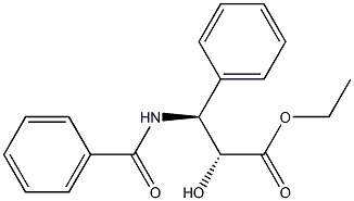 (2R,3S)-N-benzoyl-3-Phenylisoserine Ethyl Ester Struktur