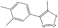 [4-(3,4-Dimethyl-phenyl)-5-methyl-thiazol-2-yl]-,,结构式