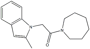 1-(2-Azepan-1-yl-2-oxo-ethyl)-2-methyl-1H-indole-,,结构式