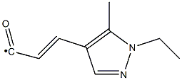 3-(1-Ethyl-5-methyl-1H-pyrazol-4-yl)-acryloyl 化学構造式