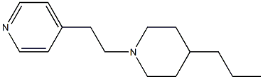 3-[1-(2-Pyridin-4-yl-ethyl)-piperidin-4-yl]propan- 化学構造式