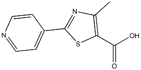 4-Methyl-2-pyridin-4-yl-thiazole-5-carboxylic acid 化学構造式