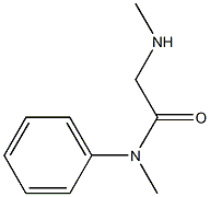 N-Methyl-2-methylamino-N-phenyl-acetamide,,结构式