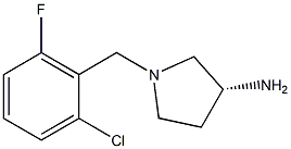 (3R)-1-(2-chloro-6-fluorobenzyl)pyrrolidin-3-amine Structure