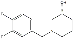 (3R)-1-(3,4-difluorobenzyl)piperidin-3-ol 结构式