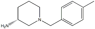 (3R)-1-(4-methylbenzyl)piperidin-3-amine Struktur