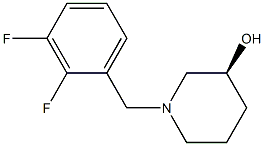 (3S)-1-(2,3-difluorobenzyl)piperidin-3-ol Structure